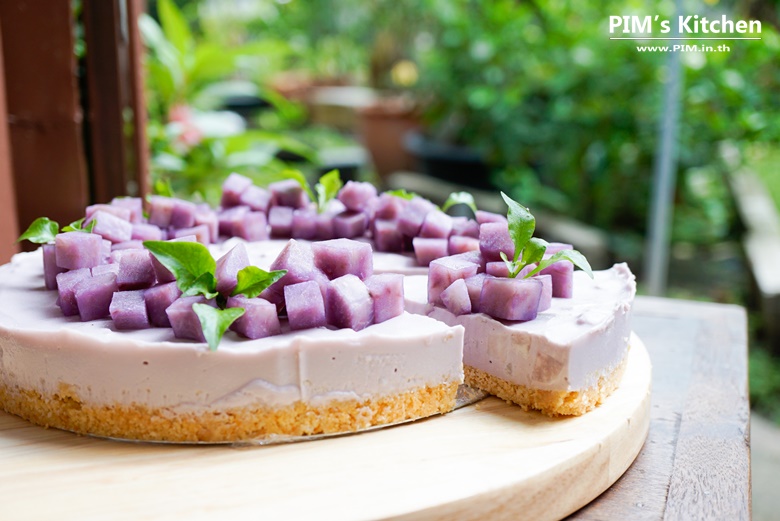 nobake taro cheesecake 21