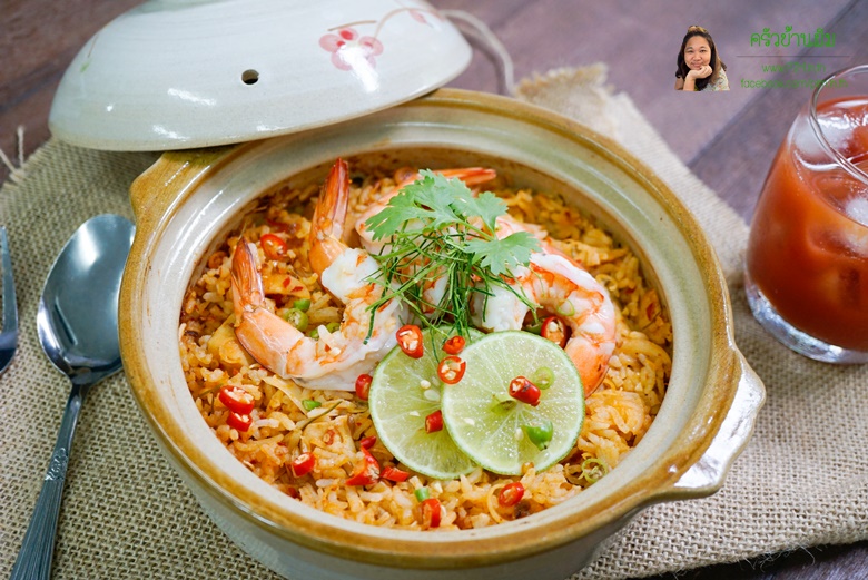 baked rice with shrimp and tom yum sauce 15