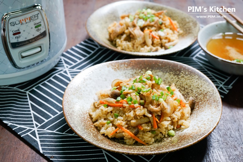 barbecue rice with sliced pork 14