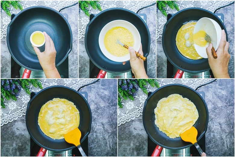 deep fried pork with curry sauce and scrambled eggs 34