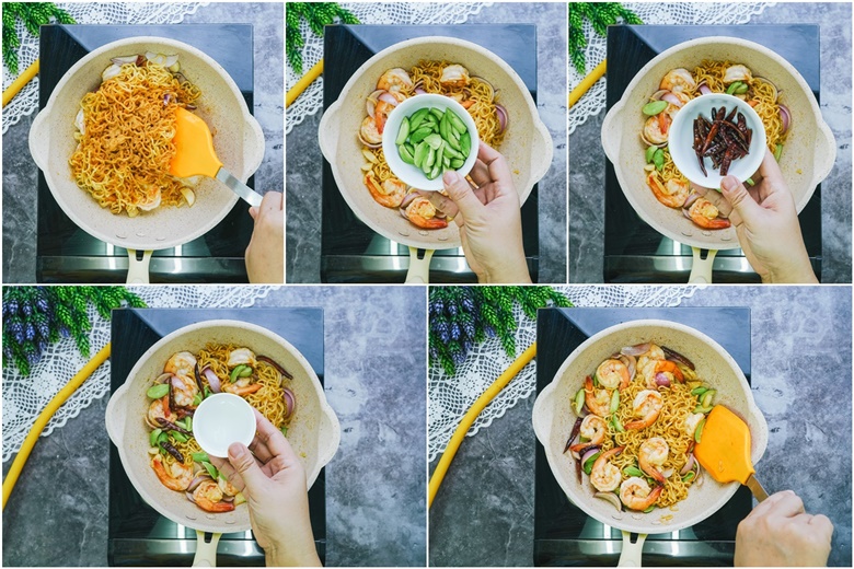 fried noodles with bitter bean and shrimp paste08