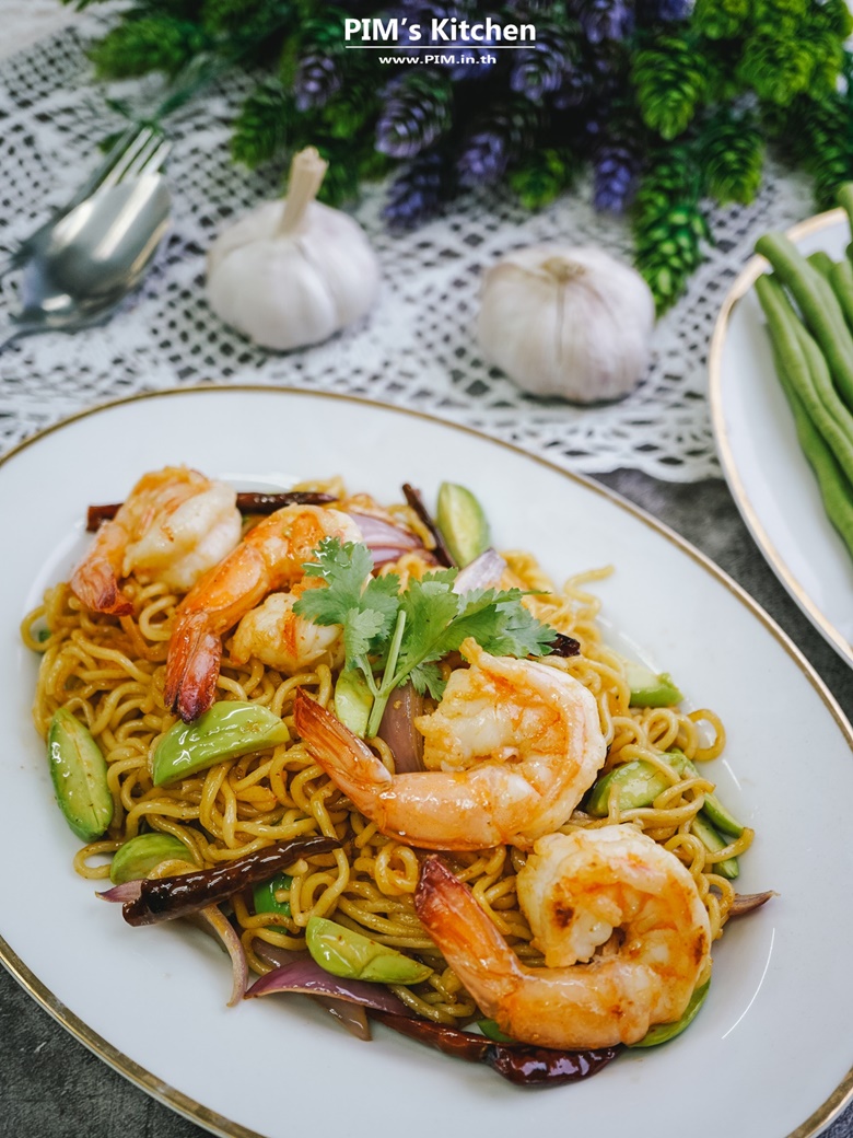 fried noodles with bitter bean and shrimp paste16