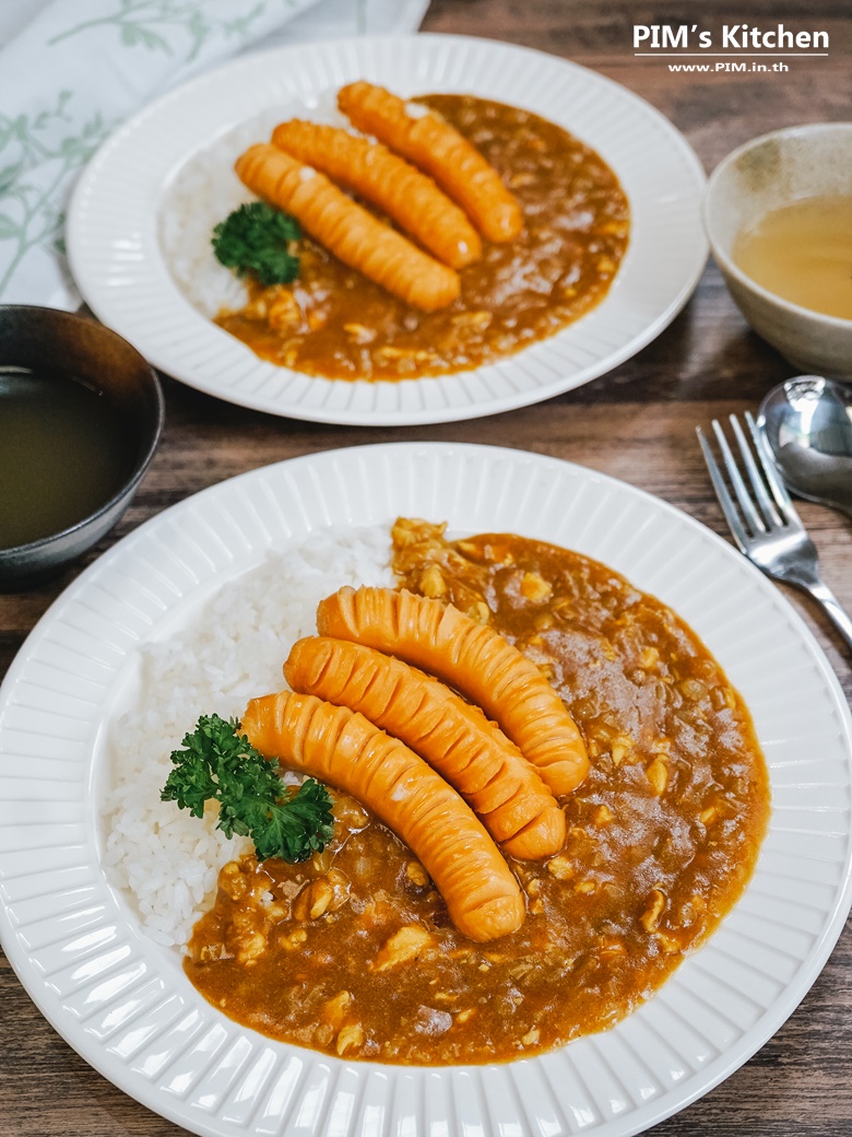 japanese curry rice with cheese sausage 04