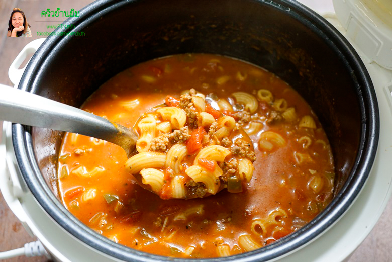 macaroni beef soup 11