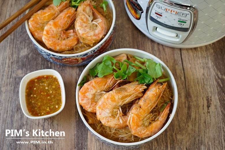 shrimps with glass noodles in rice cooker 22