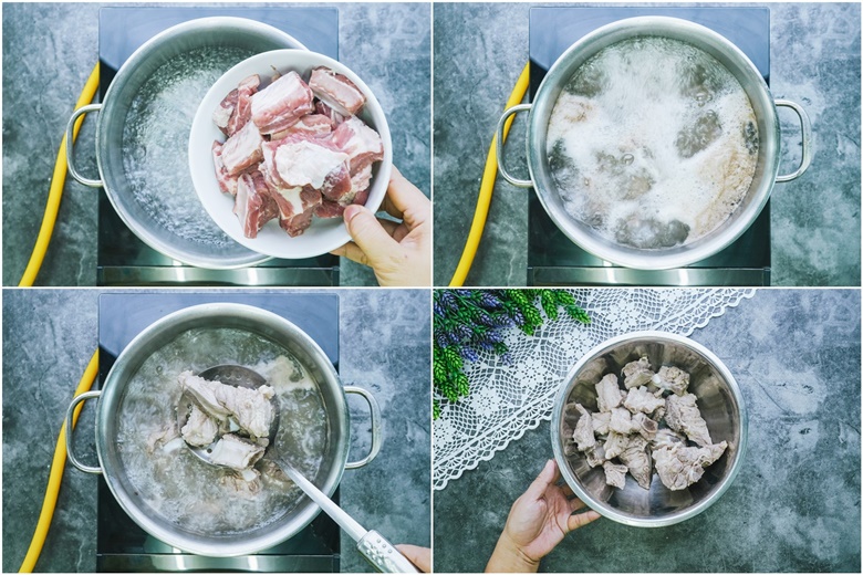 vietnamese rice noodle soup with pork 04