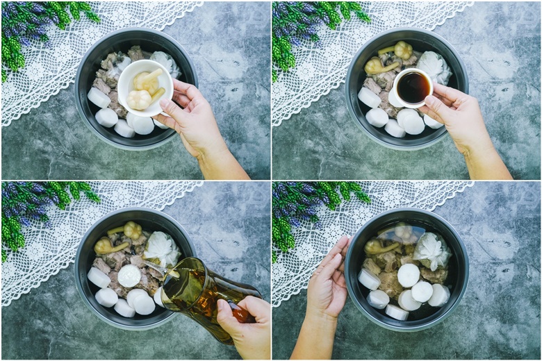 vietnamese rice noodle soup with pork 06