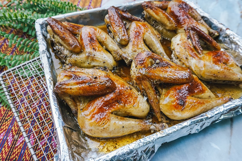 roasted chicken with butter and black pepper 15