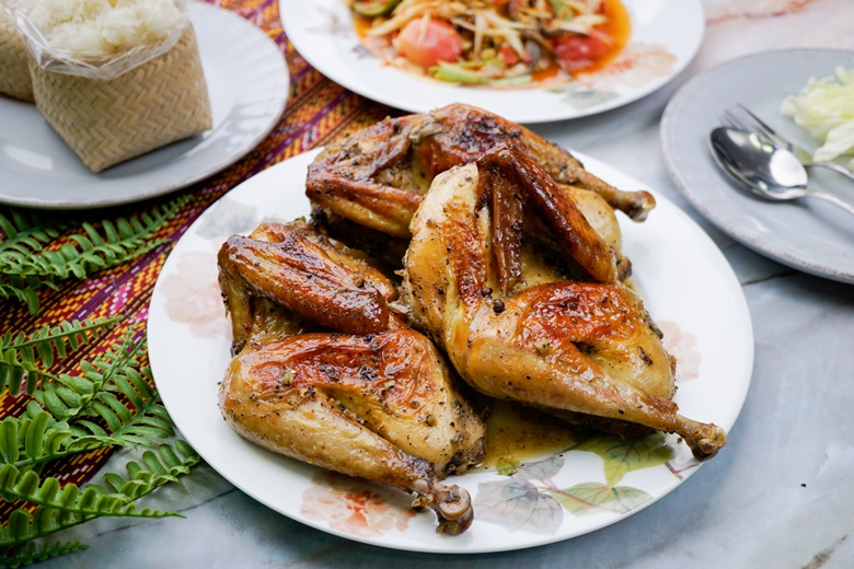 roasted chicken with butter and black pepper 18