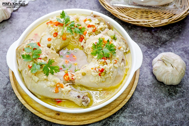 steamed chicken with lime and chillies 04