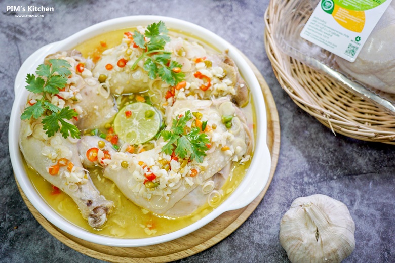 steamed chicken with lime and chillies 06