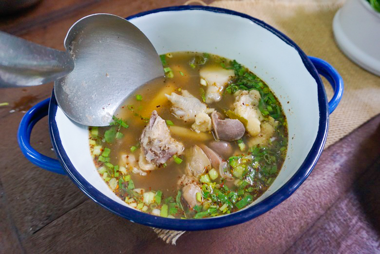 thai esan spicy chicken soup 11