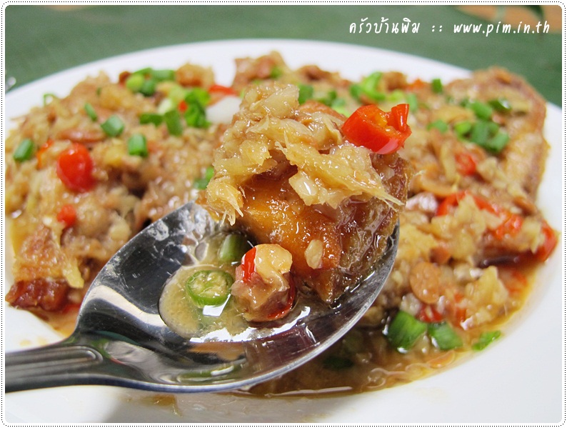 http://pim.in.th/images/all-side-dish-fish/fried-fish-with-ginger-sauce/fried-fish-with-ginger-sauce-20.JPG