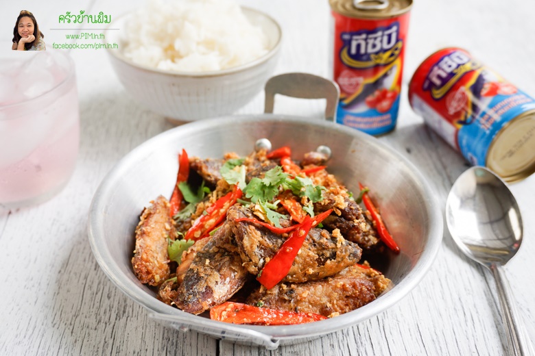 fried mackerel with garlic and pepper 19
