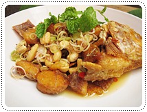 //pim.in.th/images/all-side-dish-fish/pla-tubtim-tod-yum-takrai/pla-tubtim-tod-yum-takrai-01.JPG