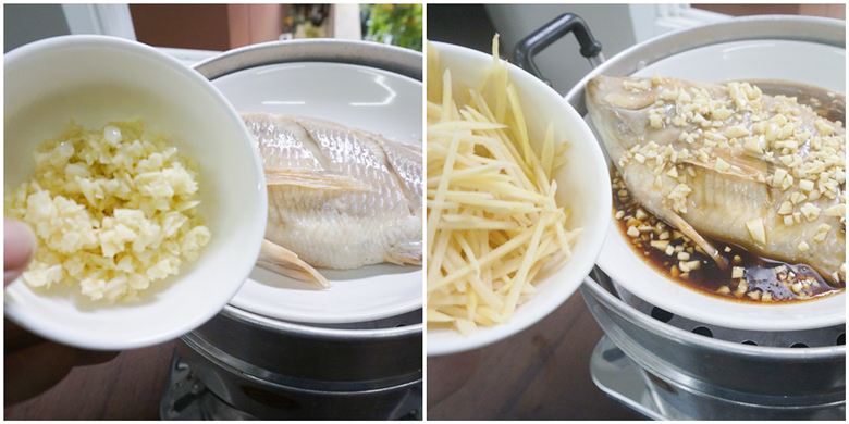 steamed fish with garlic sauce 09