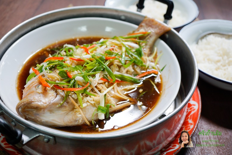 steamed fish with garlic sauce 16