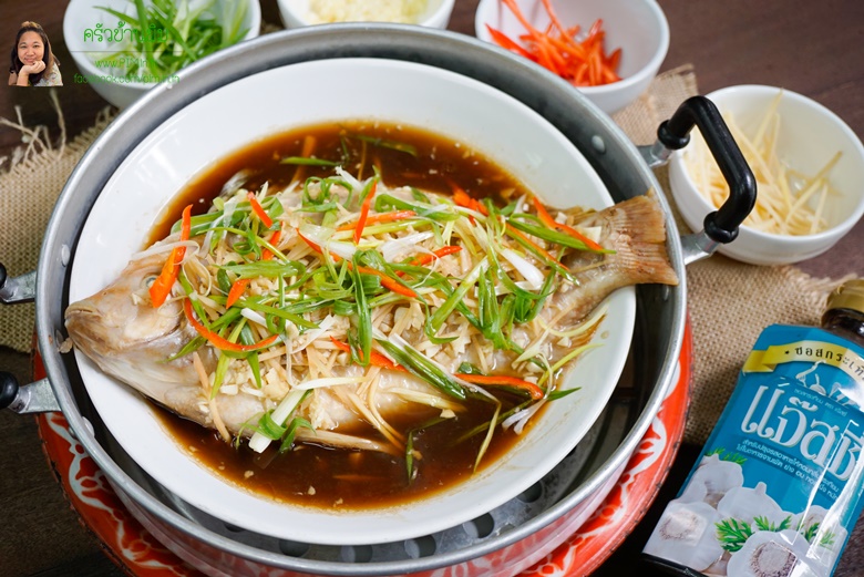 steamed fish with garlic sauce 17