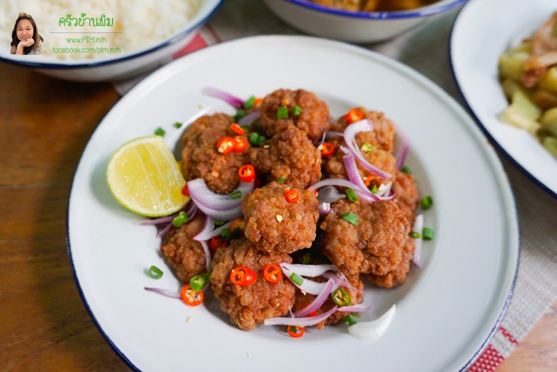 deep fried minced pork with salted fish 12