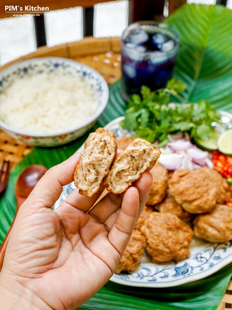 fried salted fish pork ball 006