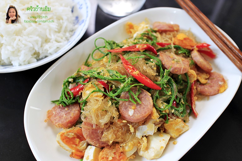 fried vermicell noodle with fermented pork 11
