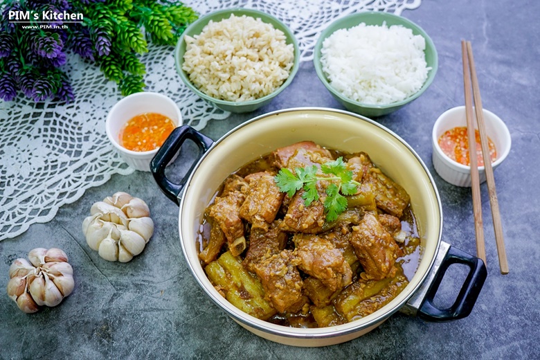 stewed pork ribs with chinese bitter gourd 14