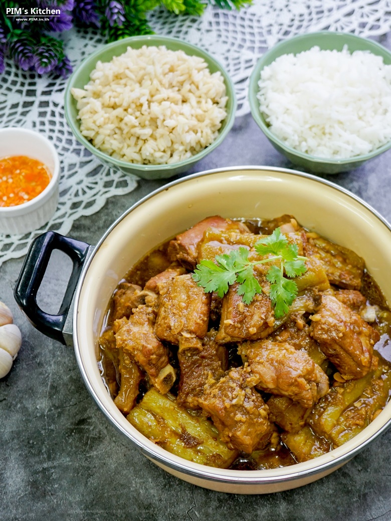 stewed pork ribs with chinese bitter gourd 17