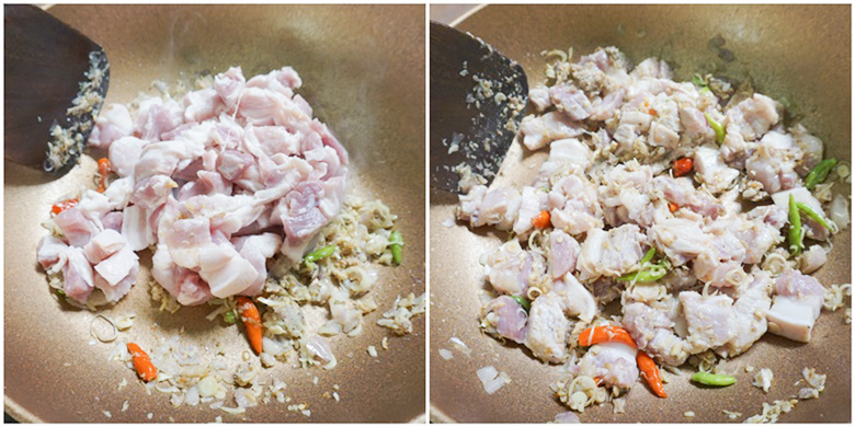 stir fried belly pork with shrimp paste 06