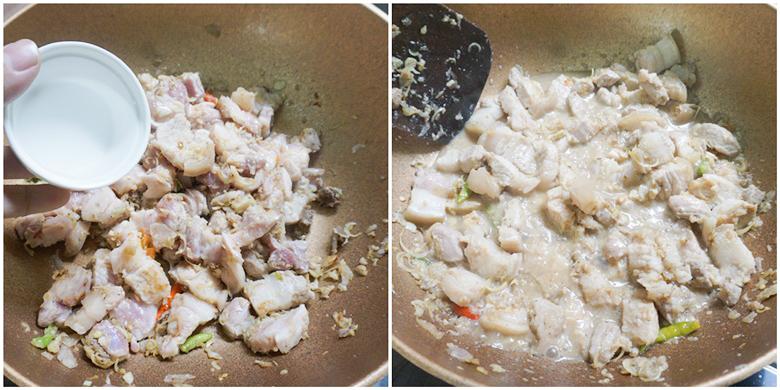 stir fried belly pork with shrimp paste 07