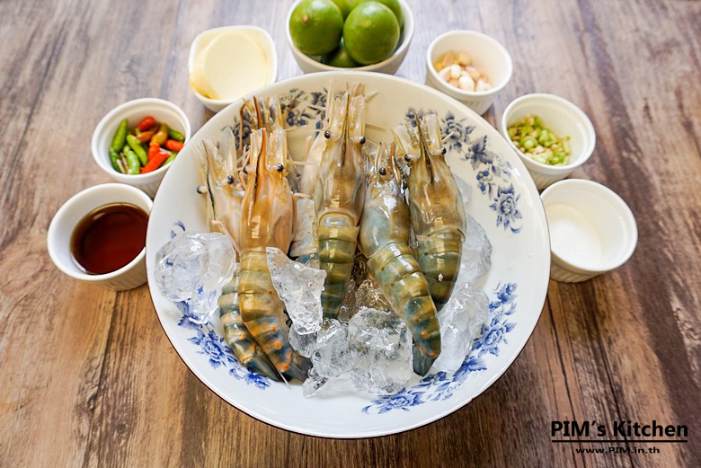 grilled river prawn with garlic butter01