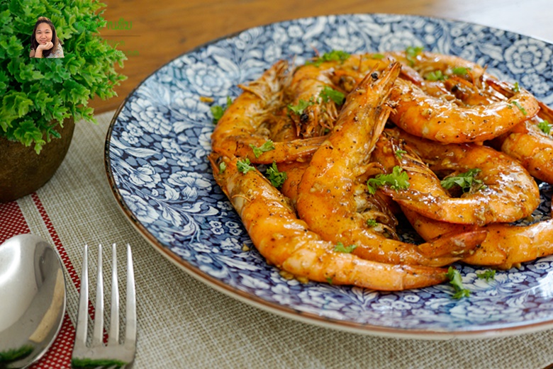shrimp with garlic and chili sauce 01
