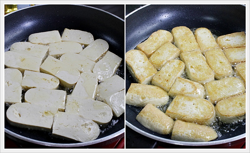 fried tofu with soy saouce 102