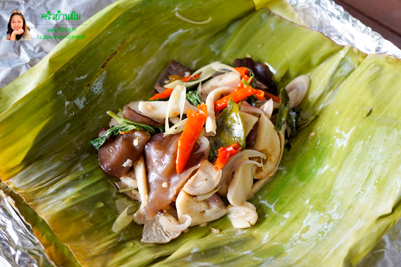 roasted mushroom with thai herb 16