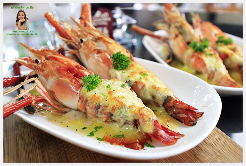 baked river prawn with cheese 12