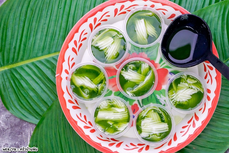 pandan coconut milk jelly 27