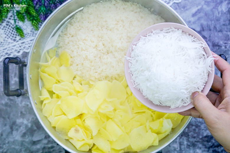 wild yam coconut flavored sticky rice 21